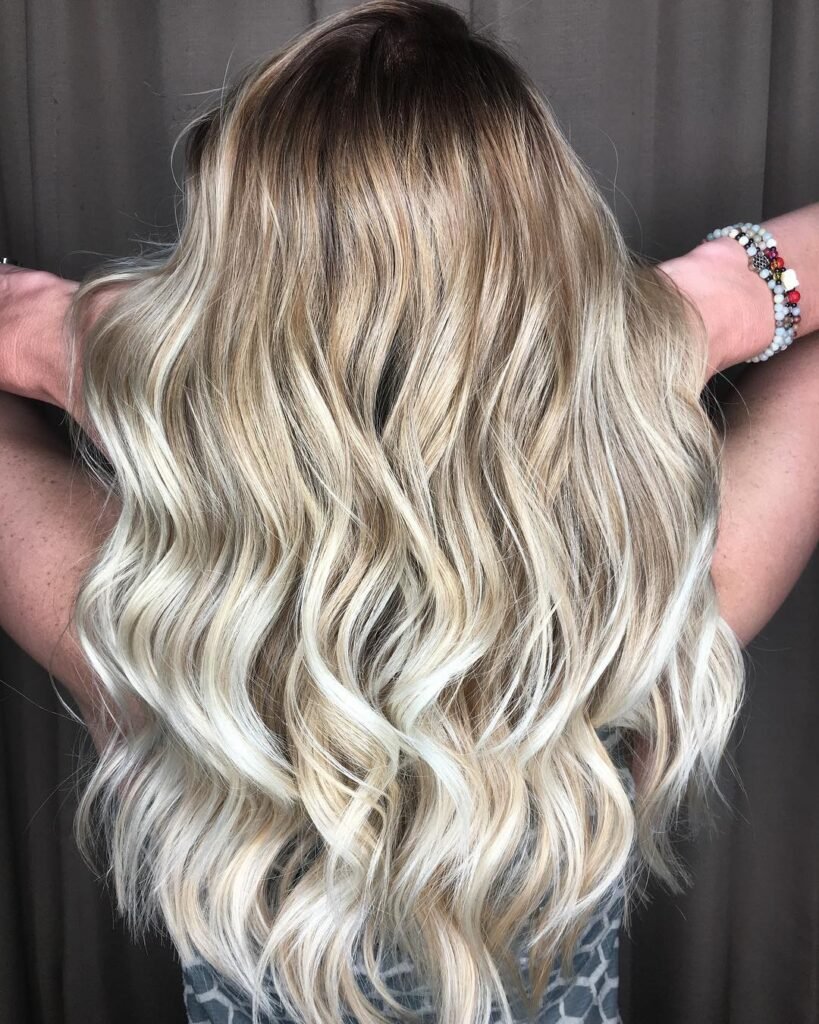Blonde ombre waves at J.Capelli Salon, League City TX