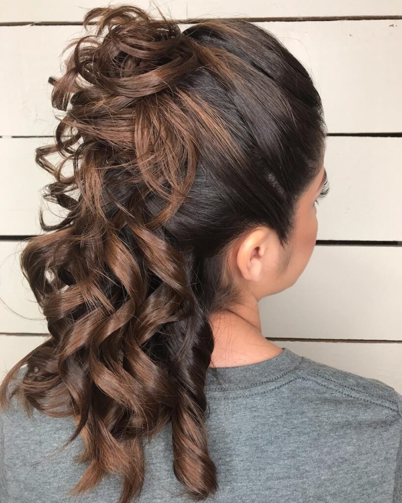 Curled updo styling at J.Capelli Salon, League City TX